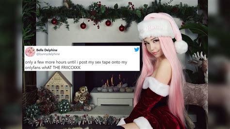 belle delphine sex porn|Christmas sex tape